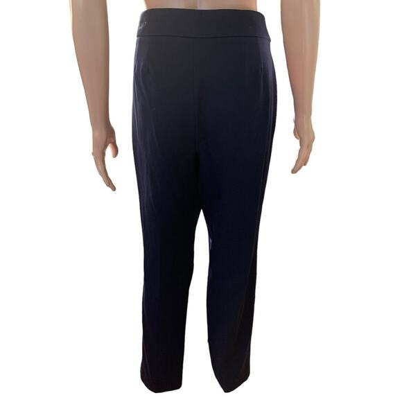 Talbots High Waist Straight Dress Pants Navy Blue Size 10 - Picture 2 of 4